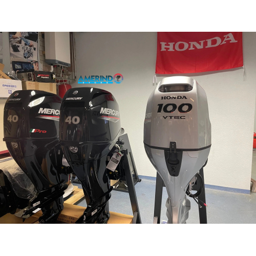 Honda BF100 LRTU 100HP Long Shaft Outboard Engine Used